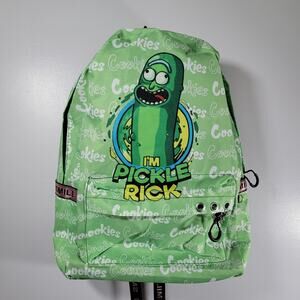 Rick and Morty Backpack Pickle Rick Cookies Bookbag Book Carrier School Bag